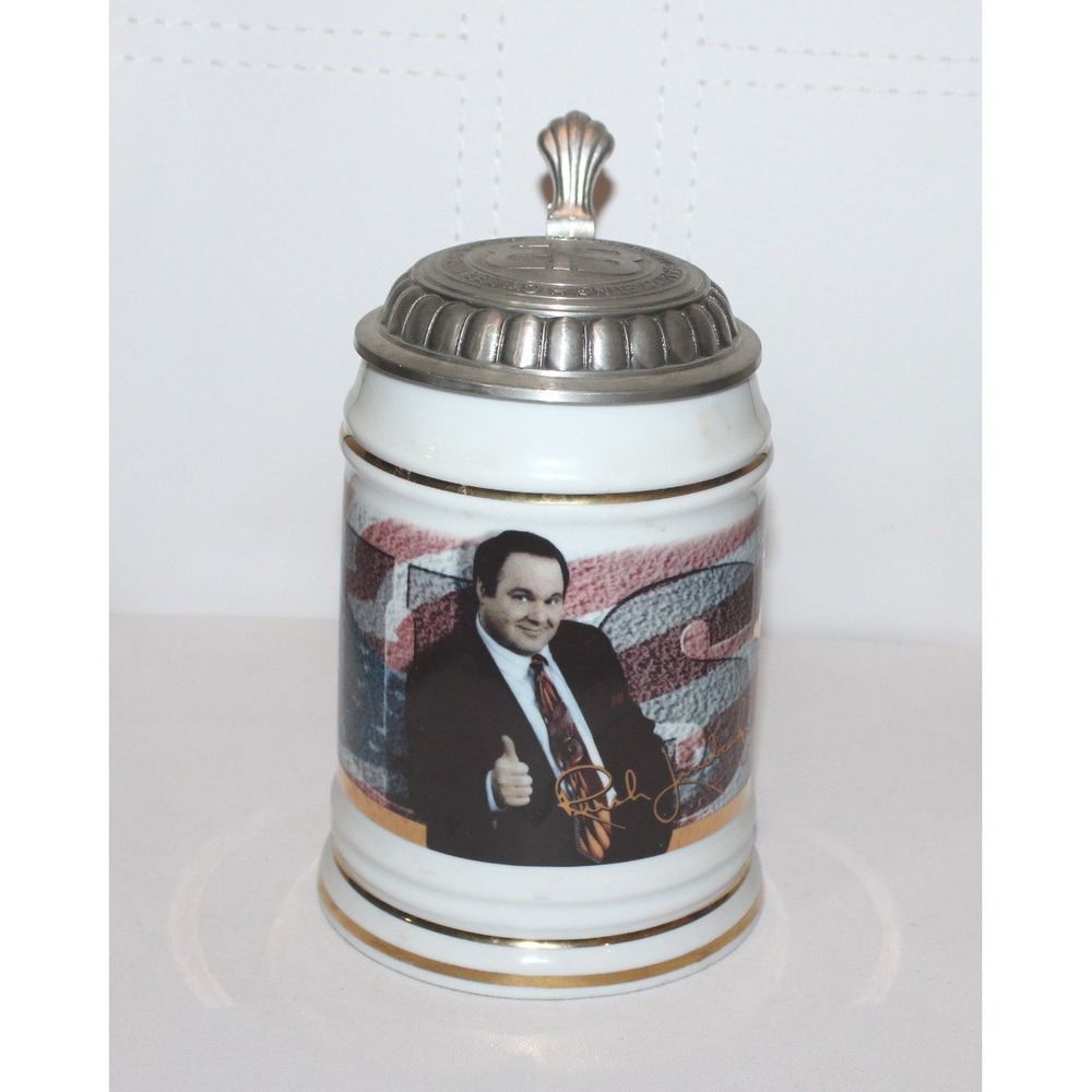 vintage Rush Limbaugh 6th Anniversary Beer Stein Limited Edition #986 Germany